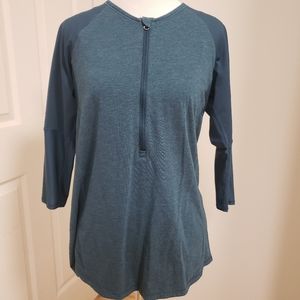 Lululemon Half Zip Spincity Teal